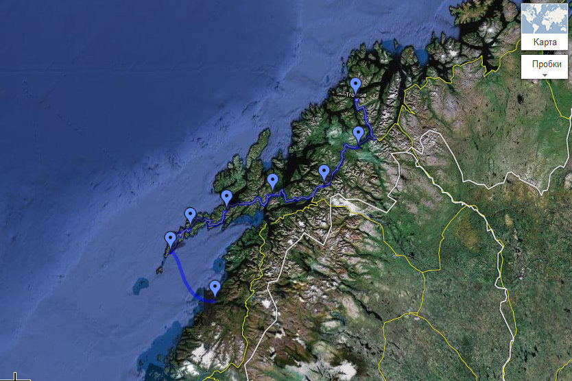 Норвегия на велосипеде - Путешествие по Европе на велосипеде  - маршрут путешествия на велосипеде