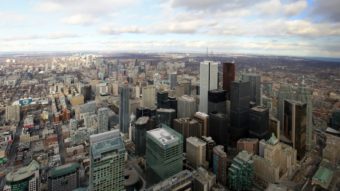 Вид на даунтаун Торонто - автомобильное путешествие по США и Канаде