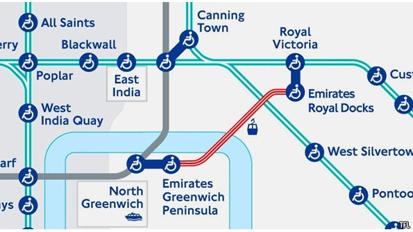 2012.05.12 - Emirates на карте лондонского метро