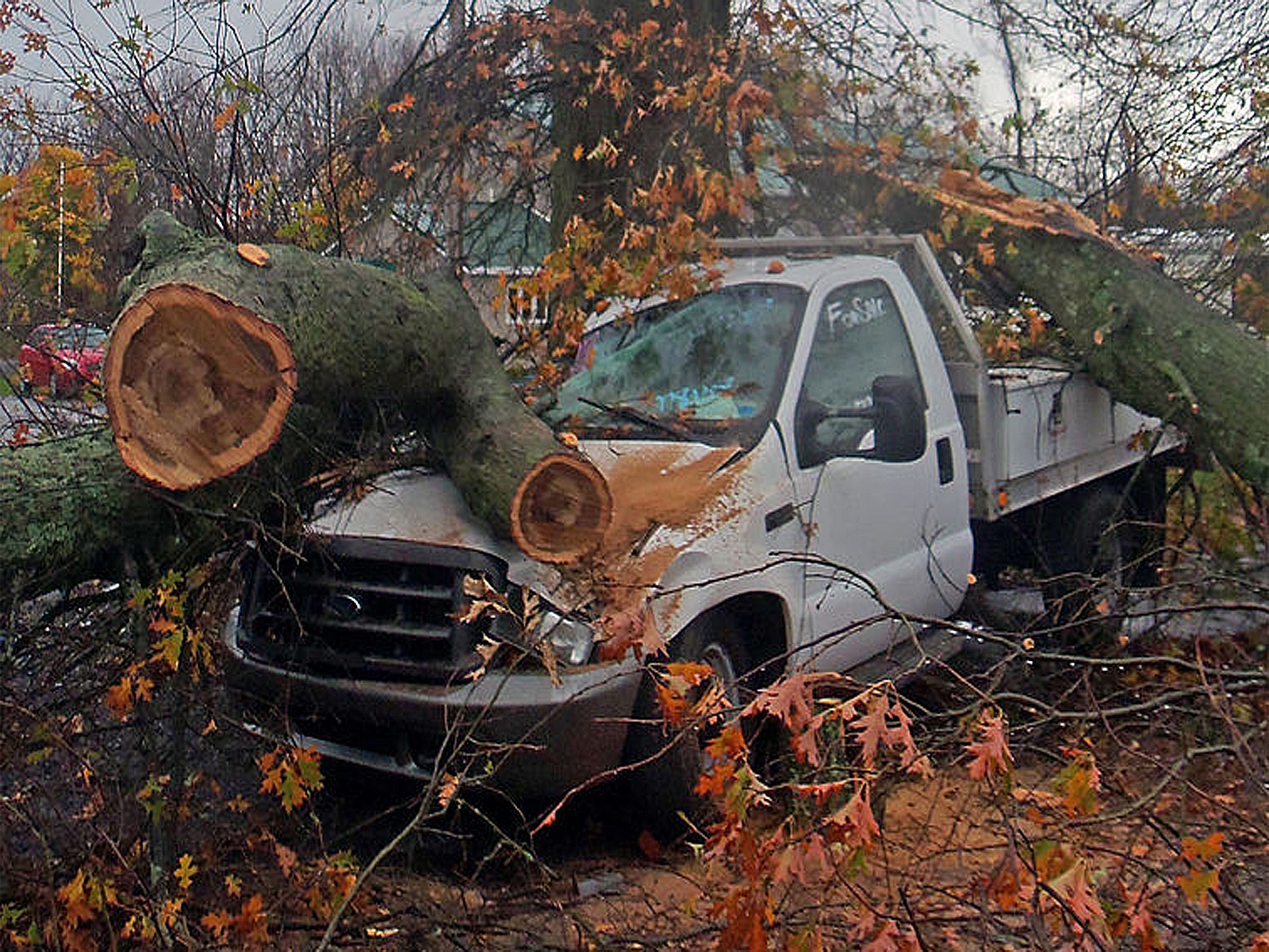 2012.11.12 - Последствия урагана Сэнди - 250 000 машин безвозвратно повреждены