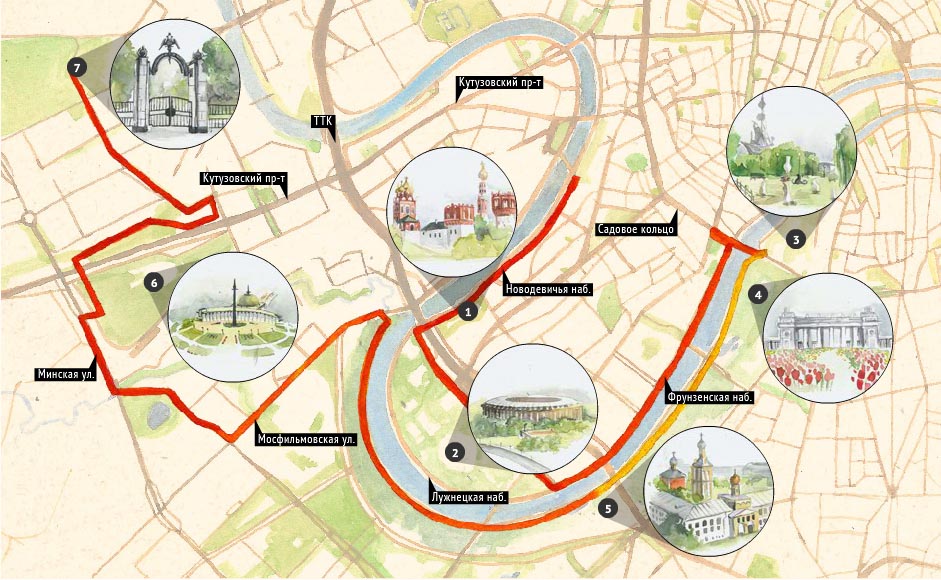 Карта велодорожек москвы и московской области