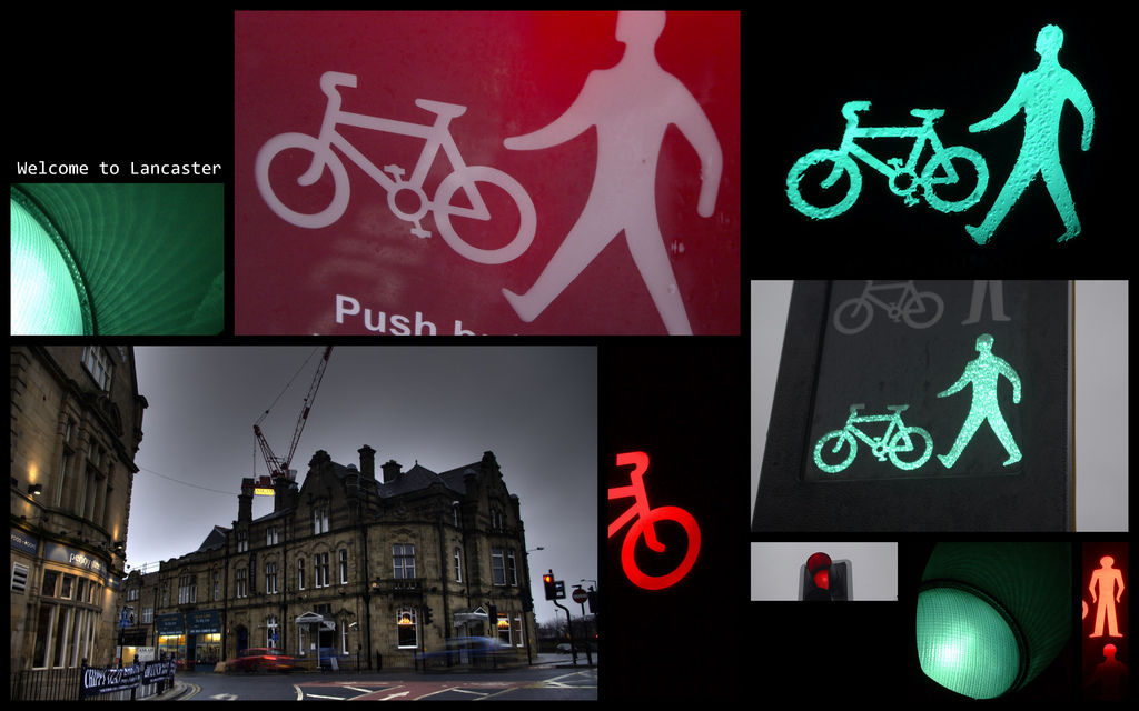 2012.12.24 - Светофор даёт приоритет велосипедистам в дождливую погоду